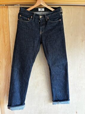 Men's Tellason Stock Raw Denim Jeans Made in USA 30x32